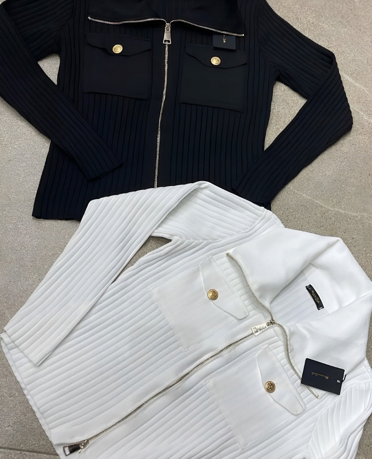 Жилетка Massimo Dutti в бяло и черно