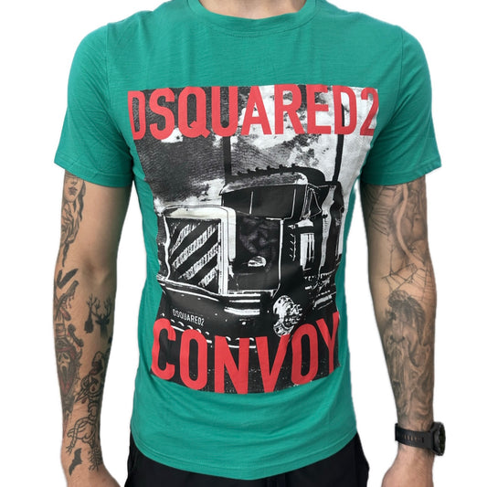 Зелена мъжка тениска Convoy